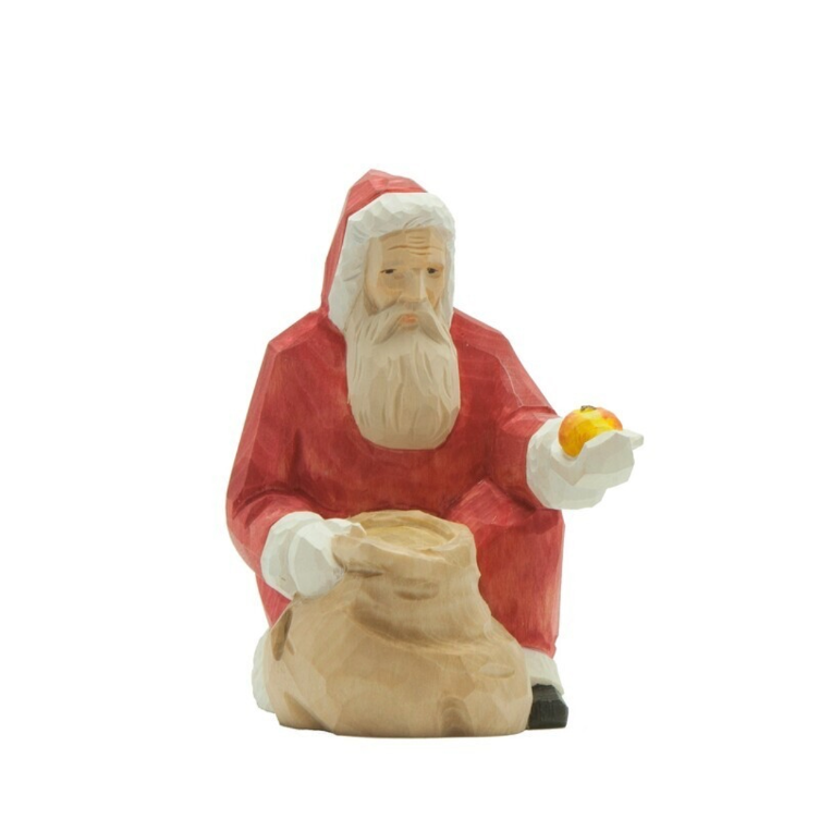 Saint Nicolas avec un mandarin