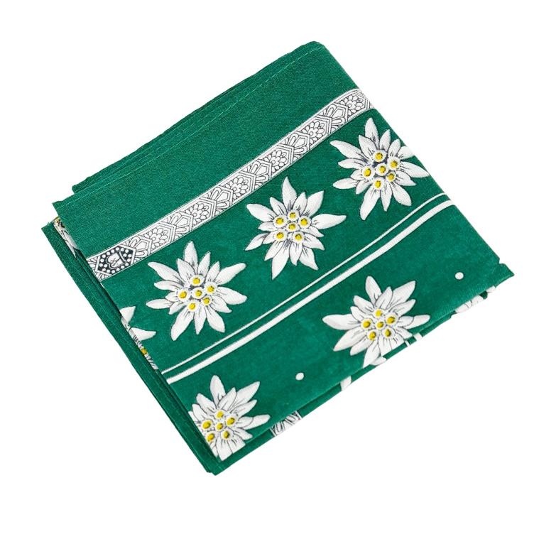 Glarnertüechli Edelweiss dark green