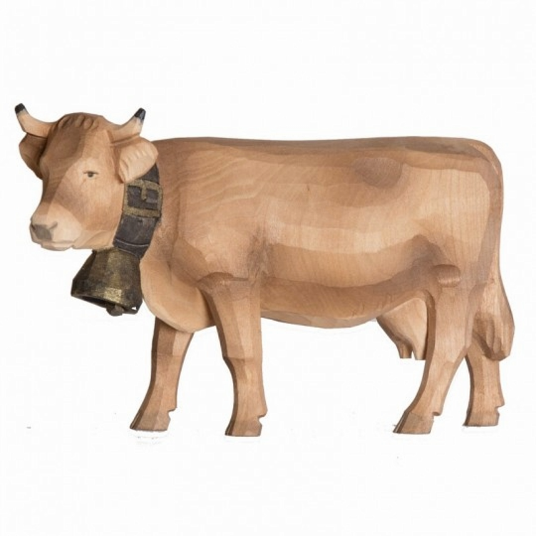Cow with bell brown