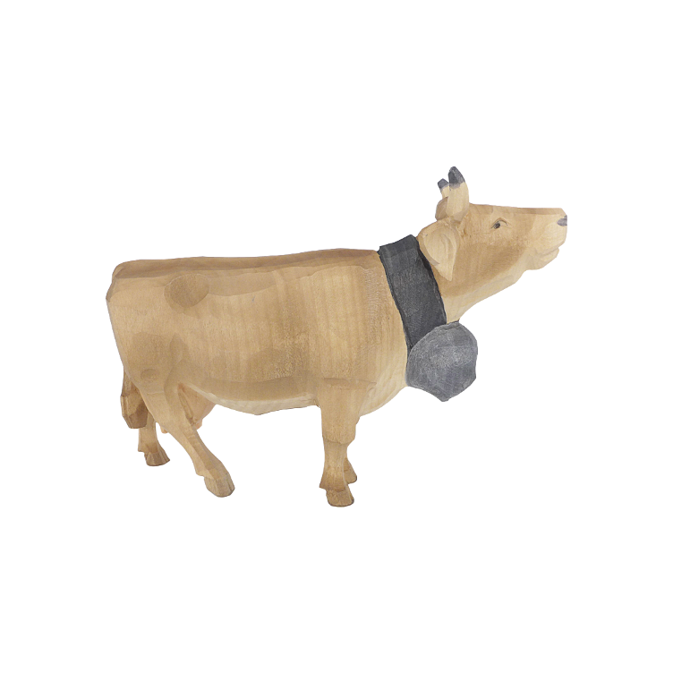 Vache meuglant brune