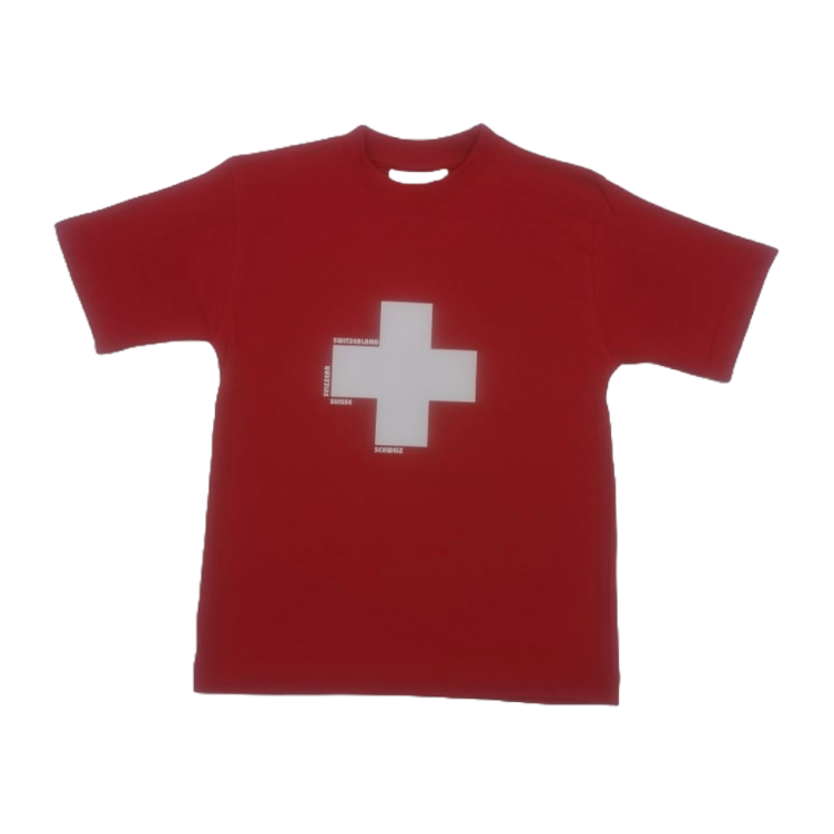 Kinder T-Shirt mit Schweizerkreuz