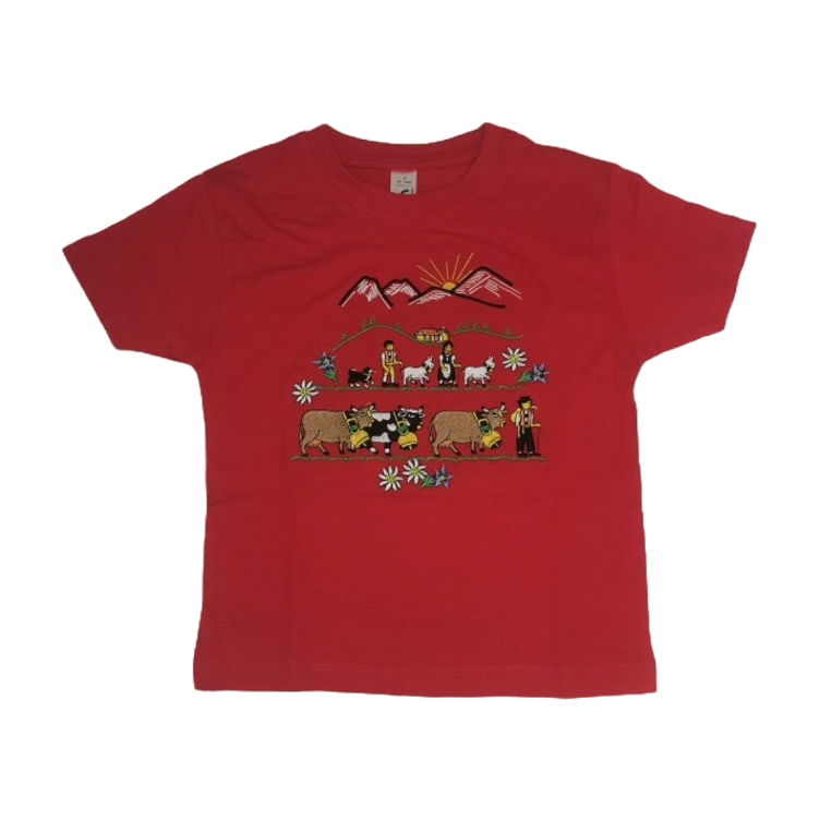 Kinder T-Shirt mit Alpaufzug