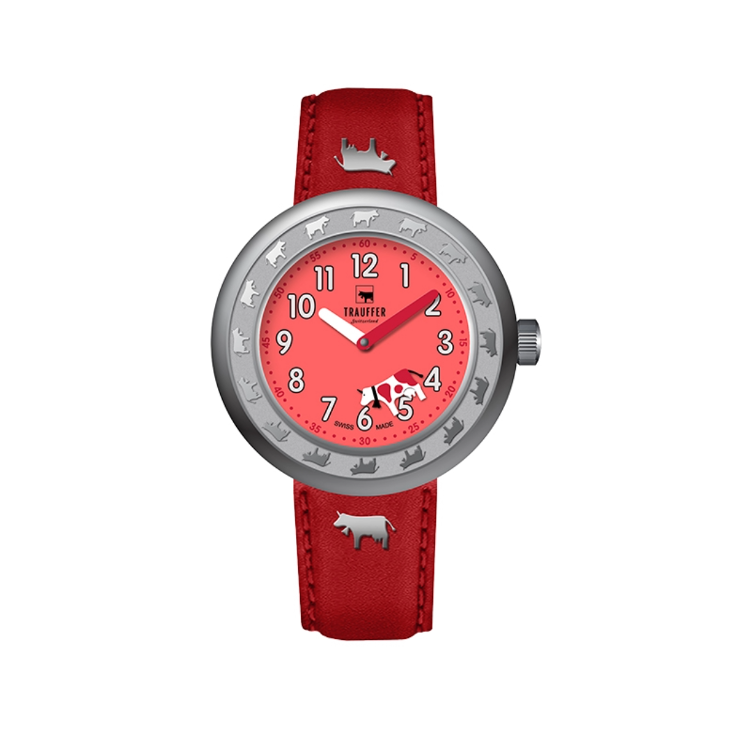 Montre enfant Trauffer rouge 30 mm