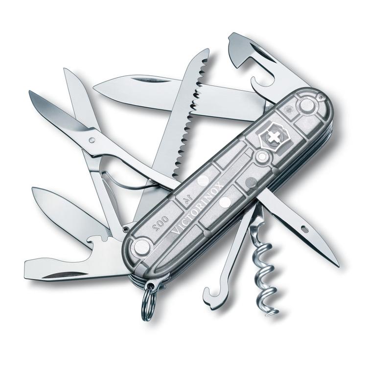 Victorinox Huntsman 91mm silver transparent