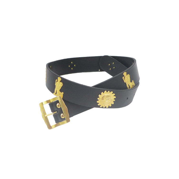 Bracelet cuir Emmental 4cm noir