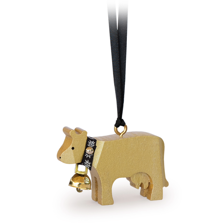 Trauffer Cow mini gold incl. hanger