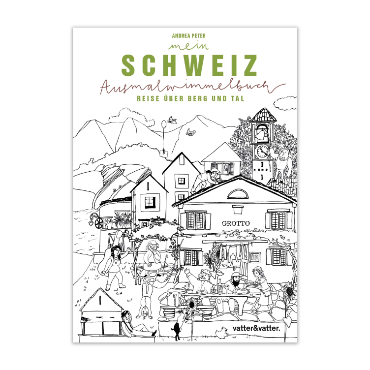 Ausmalwimmelbuch Schweiz