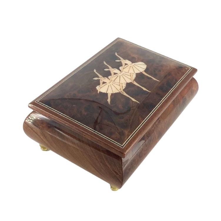 Music box inlaid with ballerina