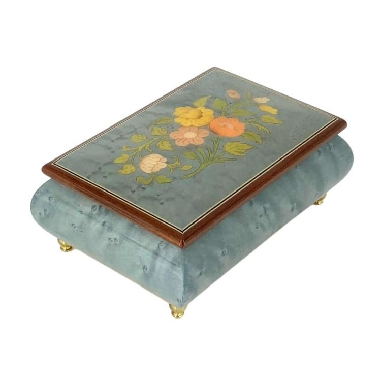 Music Box Intarsia Flowers