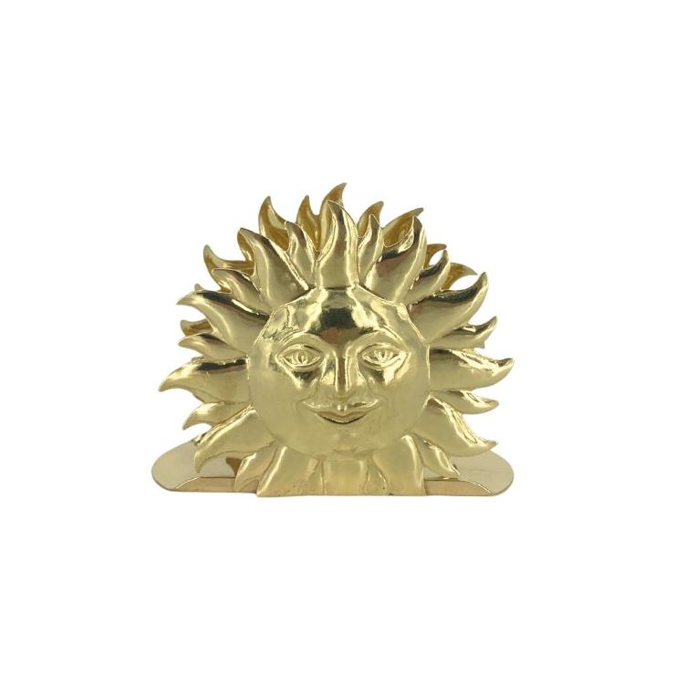 _Serviettenhalter Sonne Messing kl
