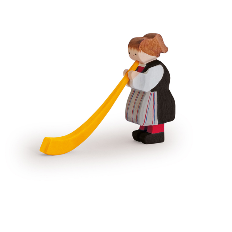Trauffer Alphorn player Ursi