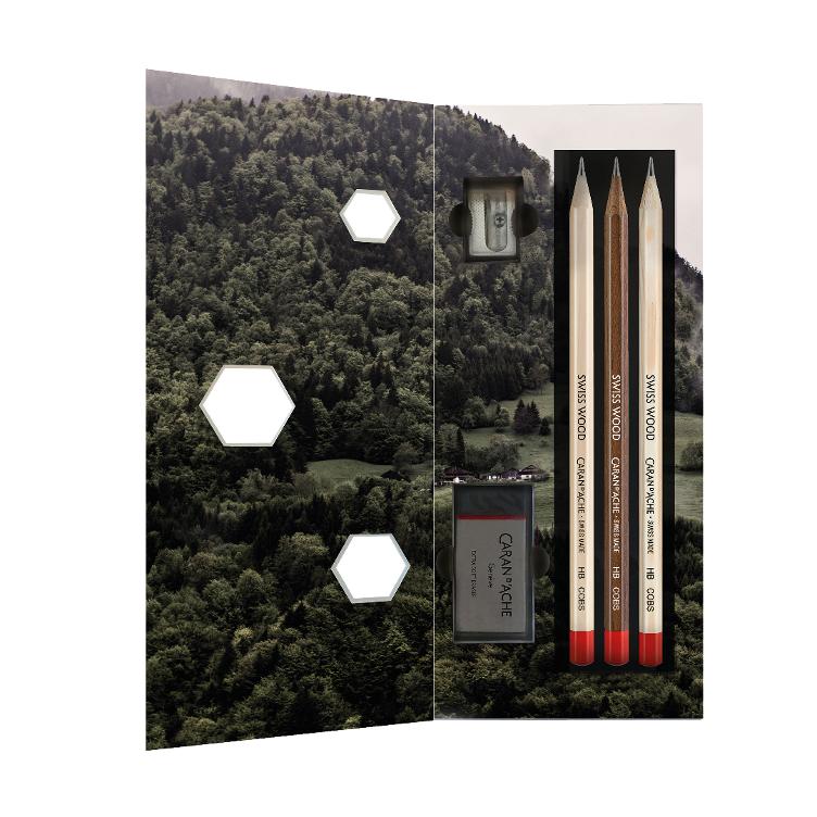 CdA Bleistift-Geschenkset SWISS WOOD
