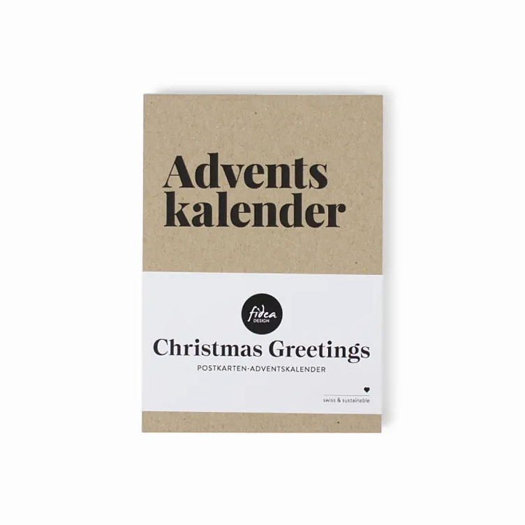 Advent calendar postcards