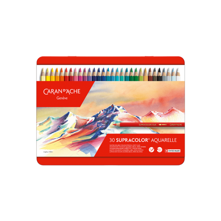 Caran d`Ache Supracolor Watercolor Pencils, 30 pieces