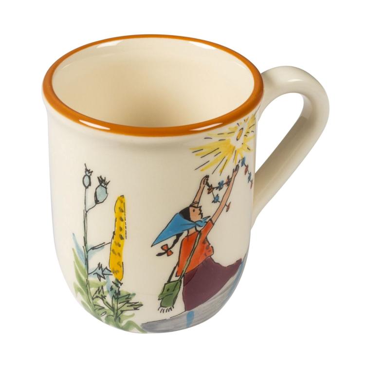 Tasse Flurina auf Fels