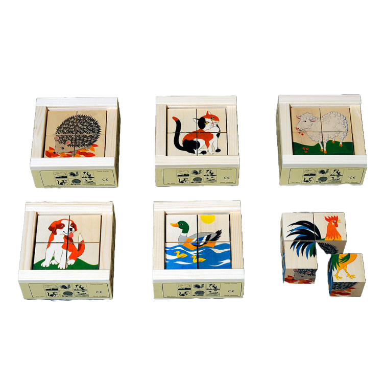 Puzzle de 4 pièces en forme d`animaux de compagnie