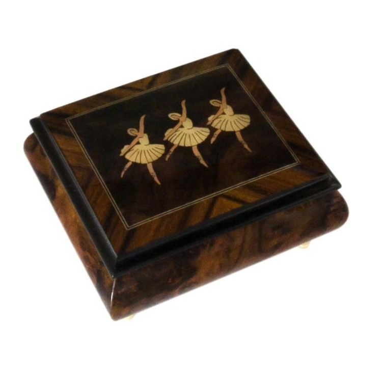 Music Box Mini Ballerina Intarsia