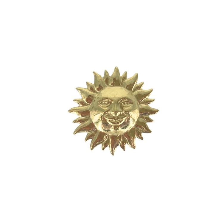 Magnet Sonne Messing kl