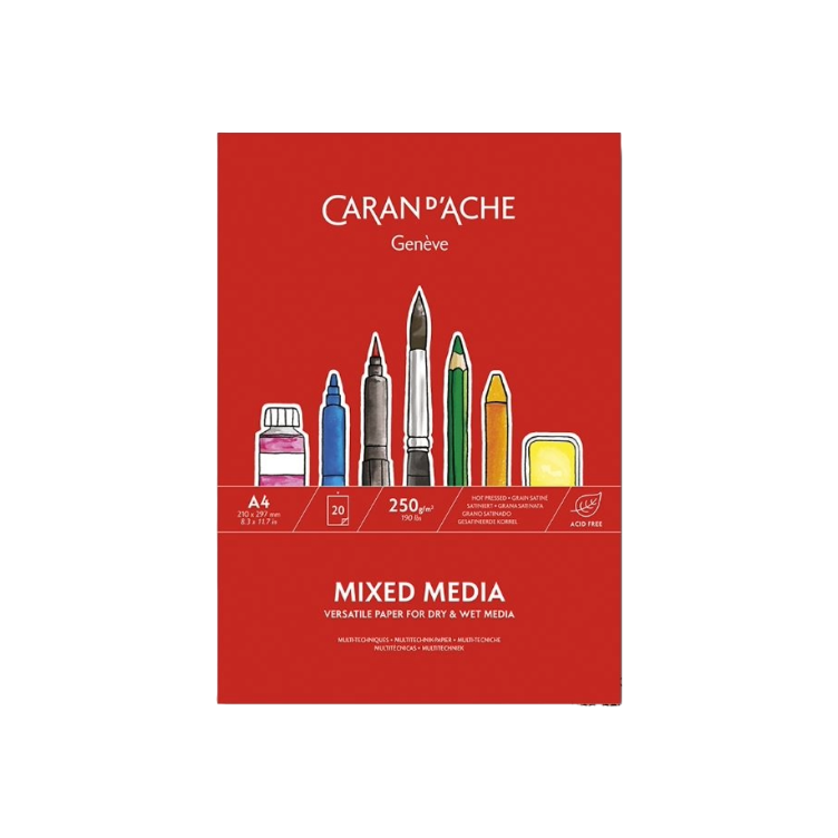 Caran d`Ache Multi-Technique Drawing Pad A4