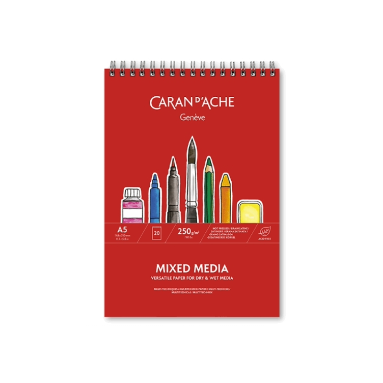 Caran d`Ache spiral drawing pad A5