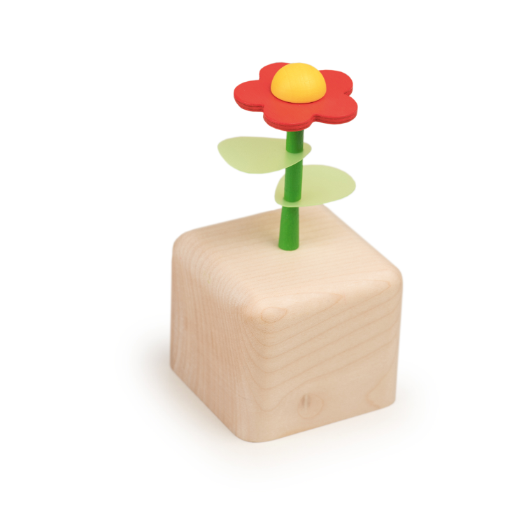 Music cube flower