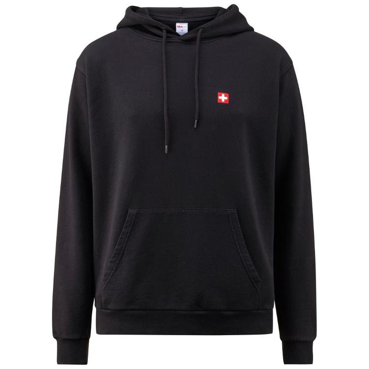 Felpa con cappuccio unisex nera