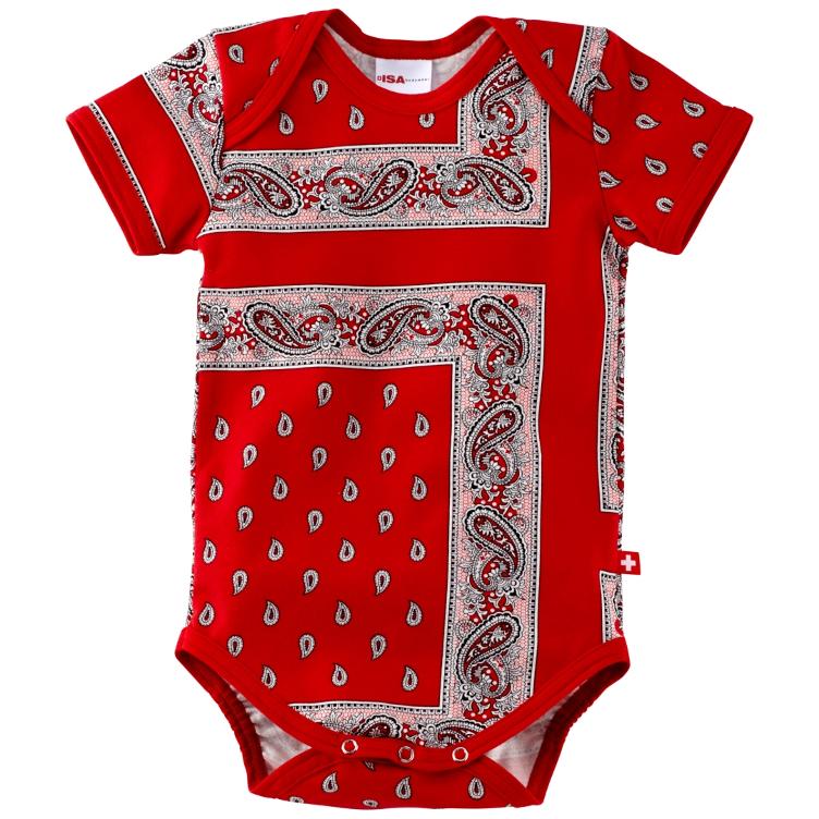Baby Body Glarner kurzarm rot