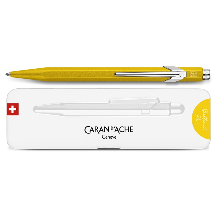 Caran d`Ache ballpoint pen 849 Colormat yellow
