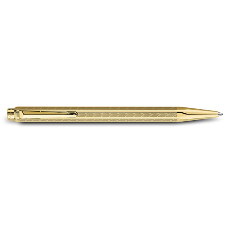 Caran d`Ache Ecridor Chevron gold-plated ballpoint pen