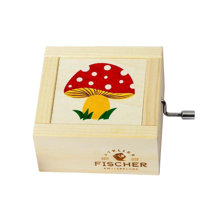 Small mushroom music box