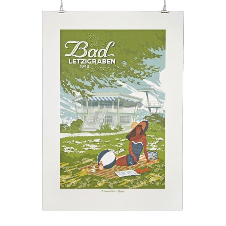 Plakat A1 Letzigraben im Gras by Tayra Cannizzaro