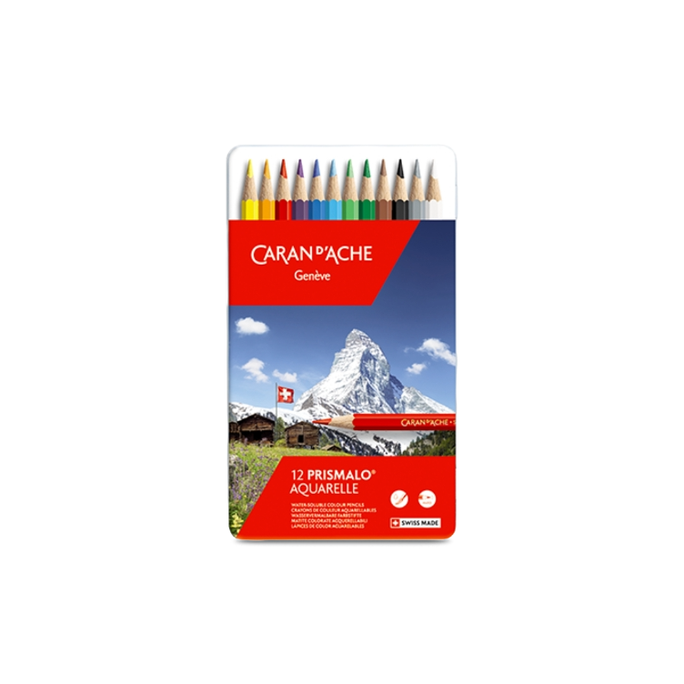 Caran d`Ache Prismalo Watercolor Pencils, 12 pieces