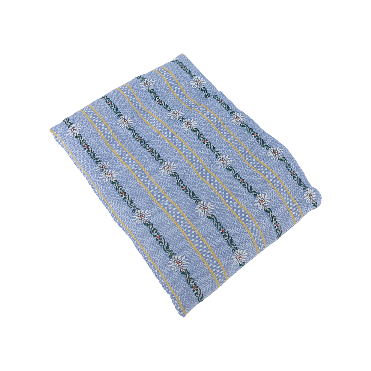 Chriesisteinkissen Edelweiss blau 25x20cm