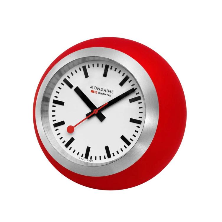 Orologio da tavolo rosso Mondaine