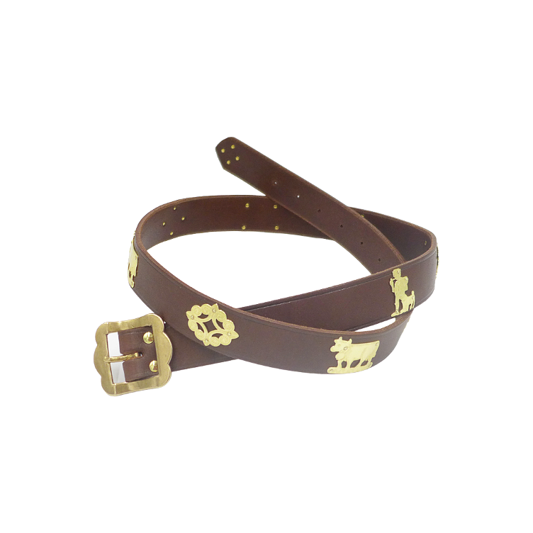 Ceinture marron foncé 3 cm