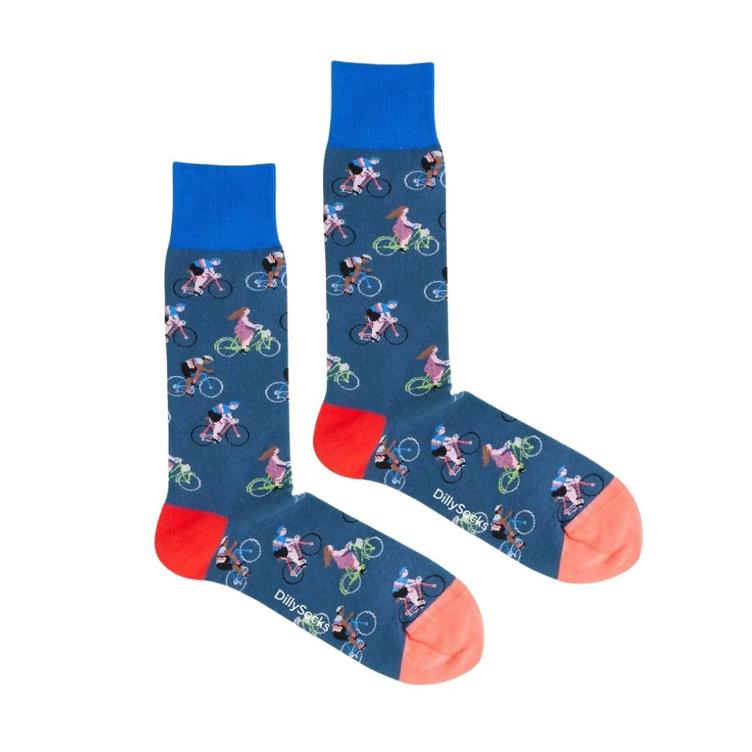 DillySocks Socken Blue Bike