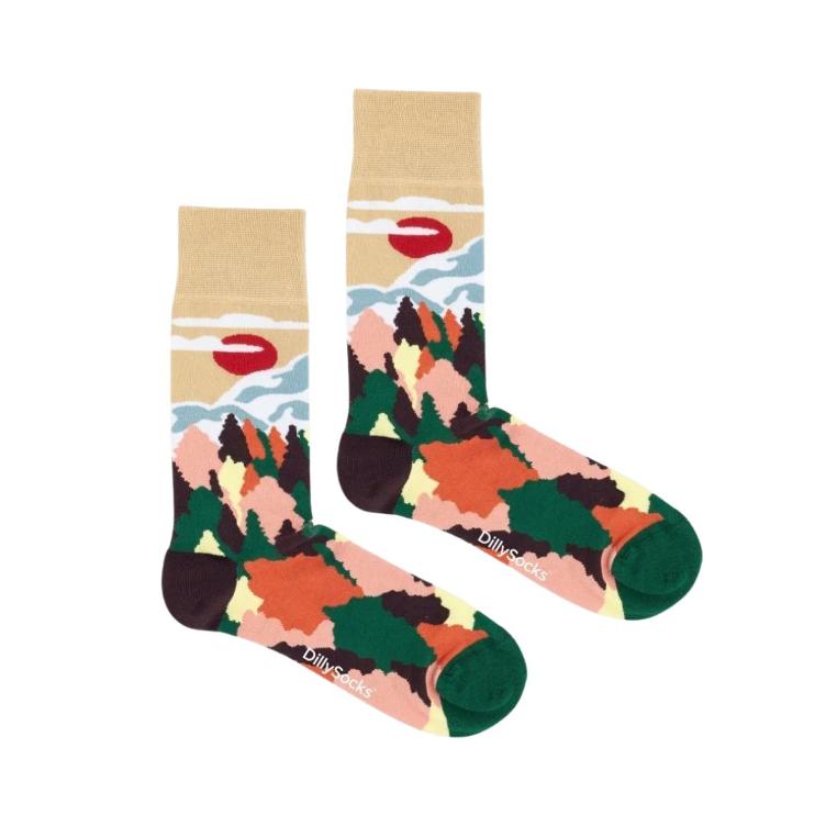 DillySocks Socken Fall Mountains