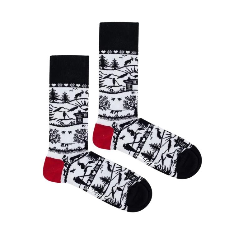 Calzini DillySocks con silhouette svizzera