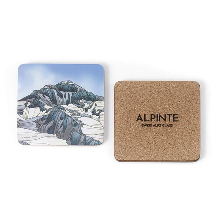 Dessous de verre Alpinte Virgin, 4 pièces