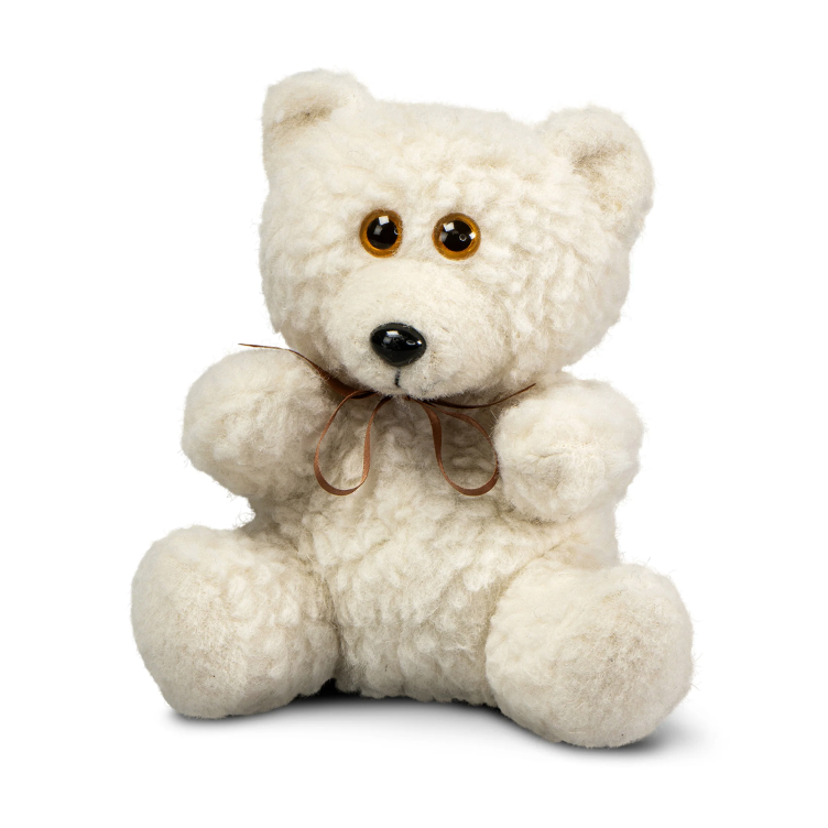 Cherry pit pillow, bear, virgin wool