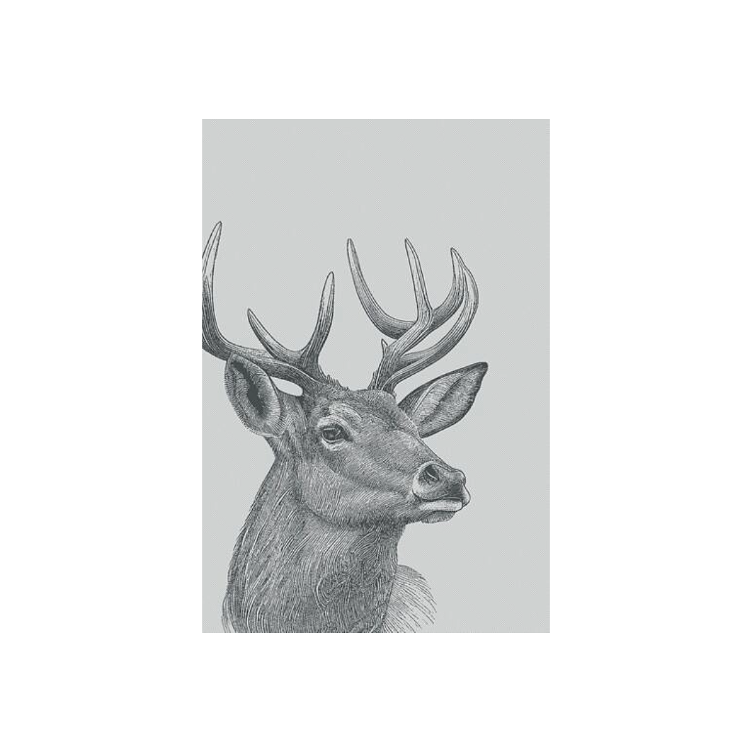 Küchentuch Hirsch schwarz 50x75