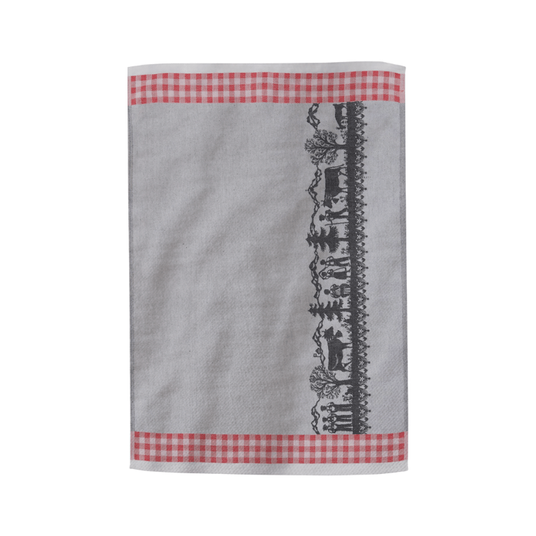 Kitchen towel Eidgenuss, red