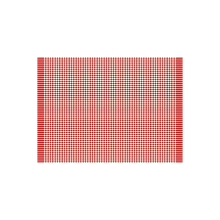 Tisch Set Karo rot 52x33
