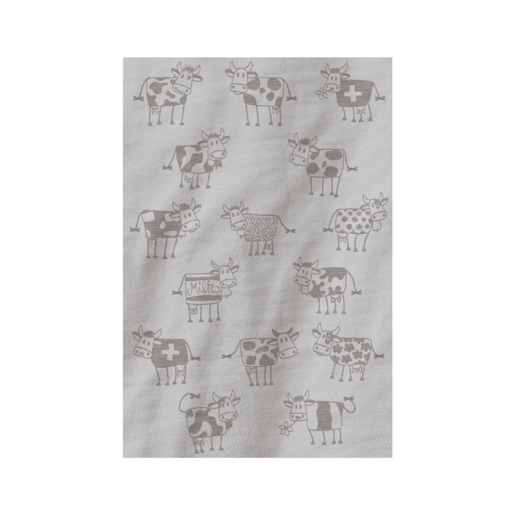 Küchentuch Scherli Kuh, taupe
