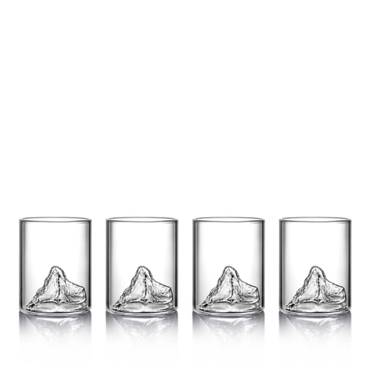 Alpinte Set à 4 Shot Gläser Matterhorn 3 cl