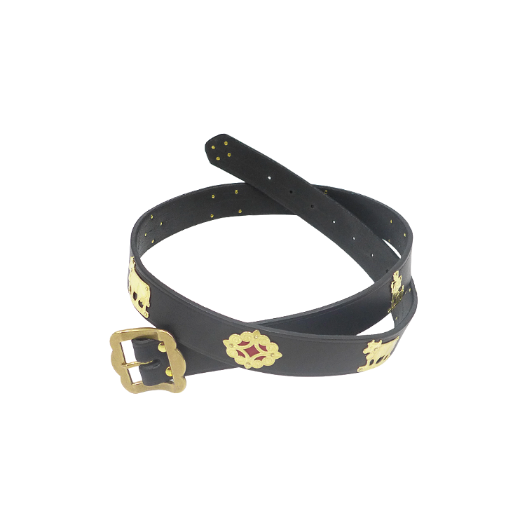 Ceinture Appenzeller avec garnitures en laiton, largeur 3 cm