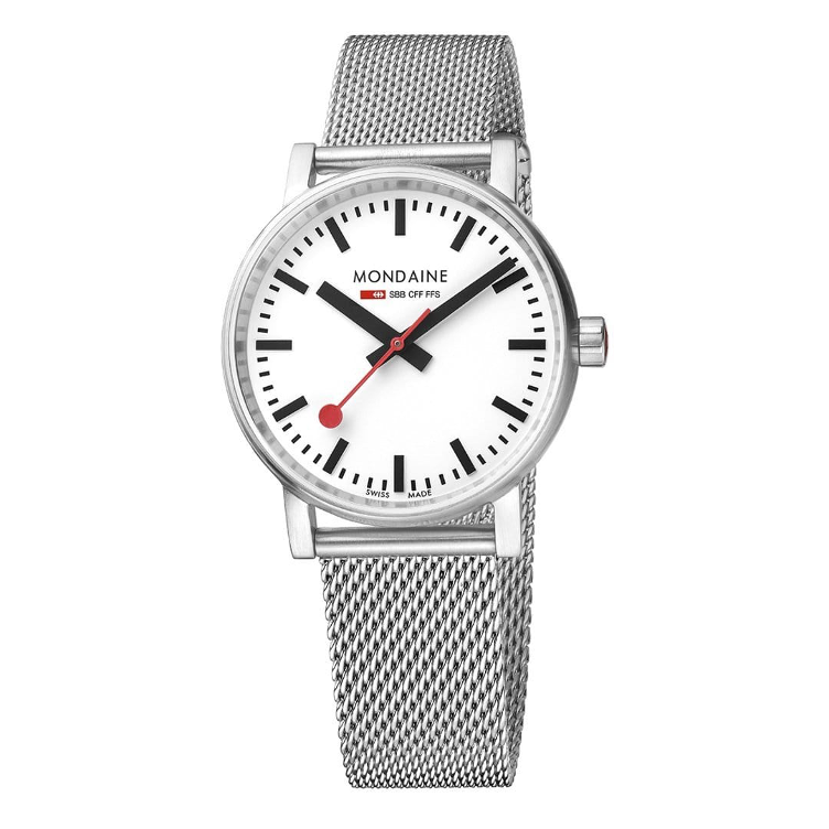 Mondaine Montre-bracelet evo2 en acier inoxydable 35 mm