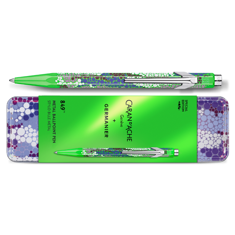 Caran d`Ache 849 Germanier Special Edition ballpoint pen, green fluorine