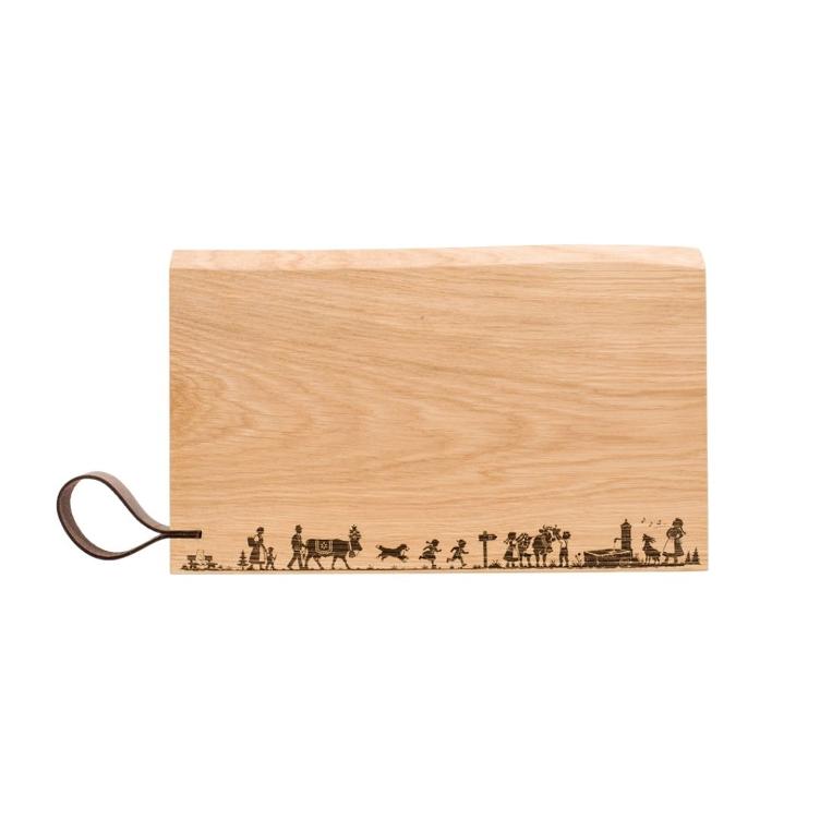 Panorama Knife Alpabzug wooden cutting board rustic