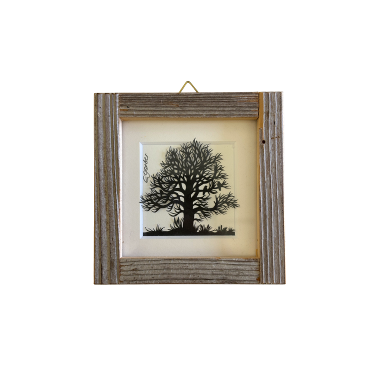 Scherenschnitt 10x10cm Baum